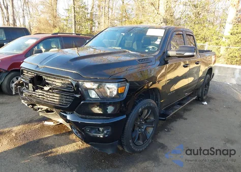 2021 Ram 1500 Big Horn 4X4 6'4 Box z USA, uszkodzony, nr VIN 1C6SRFBT1MN683481